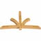 Ekena Millwork Davenport Rough Sawn Timber Gable Bracket, Western Red Cedar, 96"W x 60"H x 6"D x 6"F, 15/12 Pitch GBW096X60X0606DAV00RWR - alternate 4